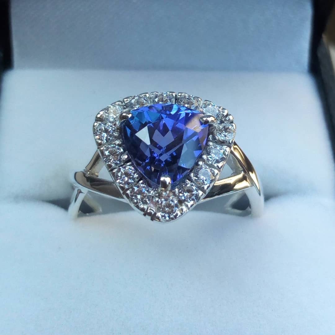 Tanzanite engagement ring