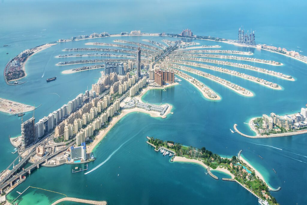 Palm Jumeirah Island in Dubai