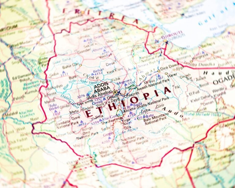 Map of Ethiopia