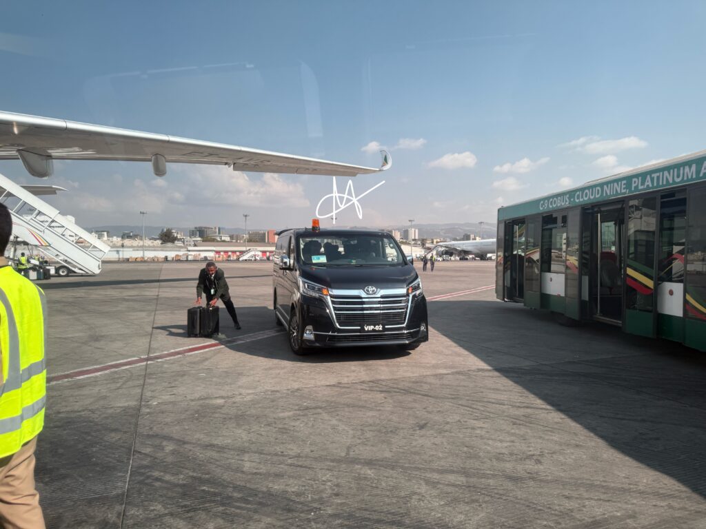VIP car at Bole Airport